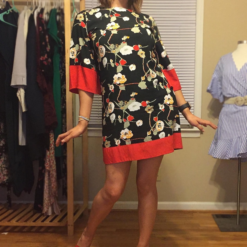 60'S FLORAL MOD DRESS